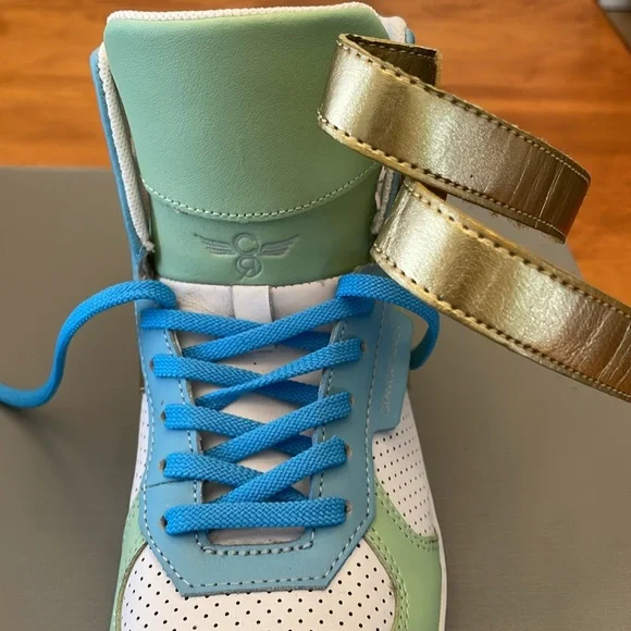 ✨RARE✨Y2K✨Creative Recreation DiCoco Sneakers ✨. Gold & Mint ✨ Y2K Vibe - Picture 7 of 10